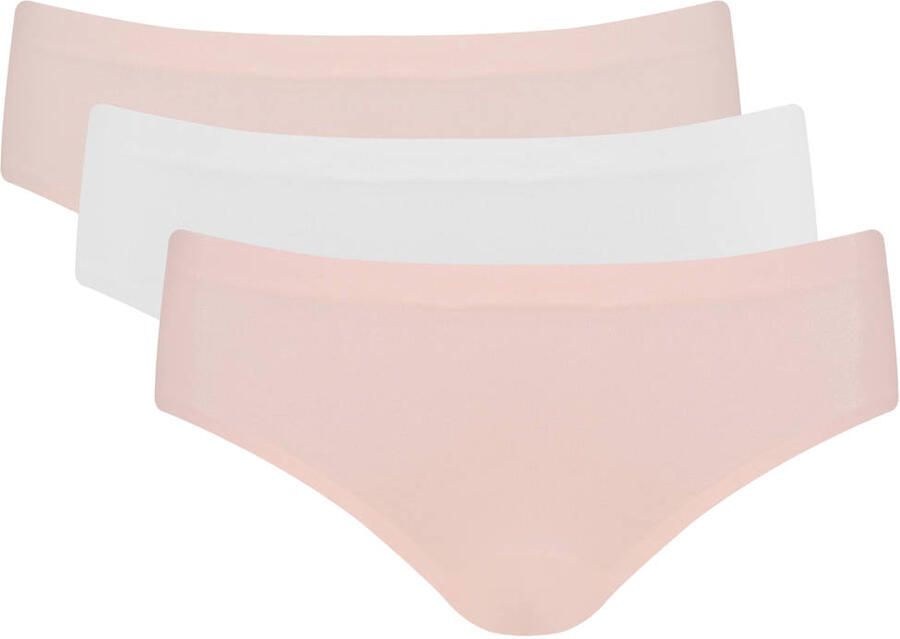 MAGIC Bodyfashion seamless slips roze wit (set van 3)