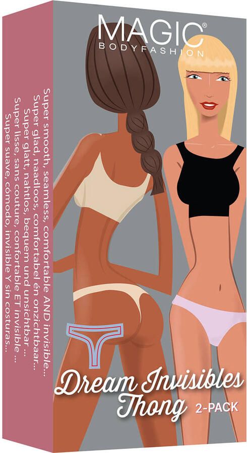 MAGIC Bodyfashion seamless string Dream Invisibles (set van 2) lichtbeige