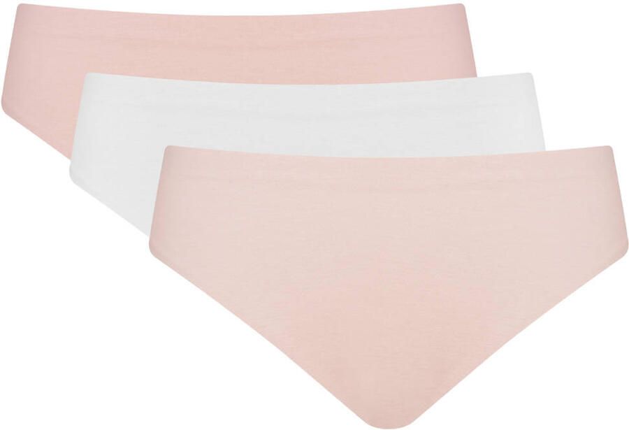 MAGIC Bodyfashion seamless strings roze wit (set van 3)