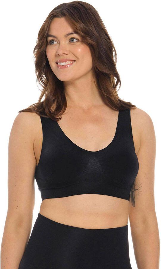 MAGIC Bodyfashion seamless voorgevormde bh top Shimmer zwart