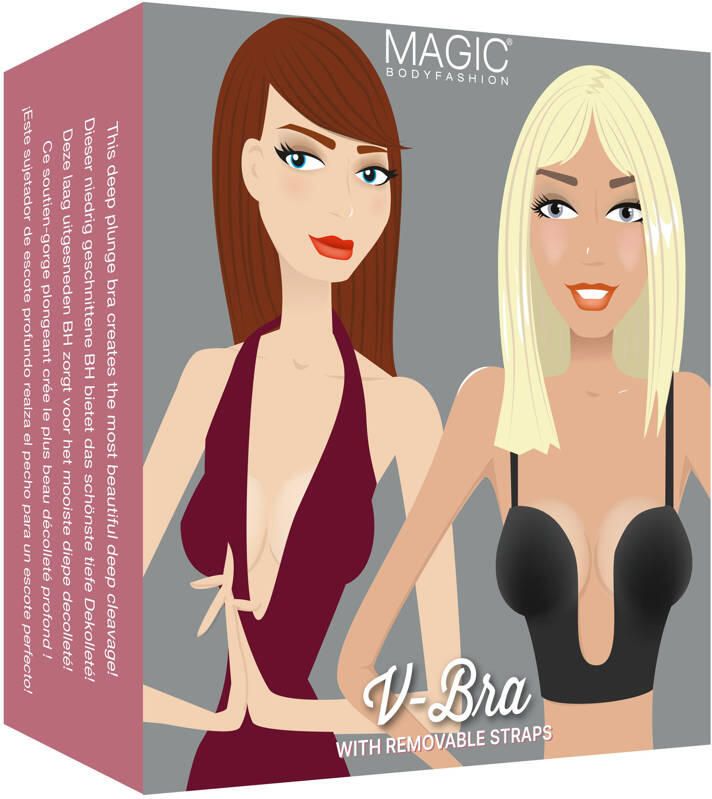 Magic Body Fashion Beugelloze-bh V-Bra extreem diep vallende halslijn en extra diepe rug - Foto 2