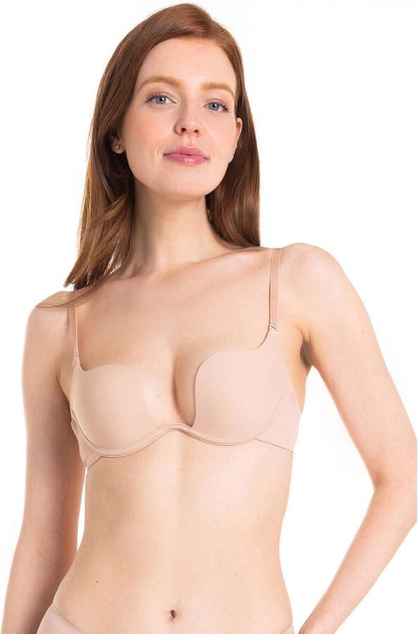 MAGIC Bodyfashion voorgevormde plunge bh beige