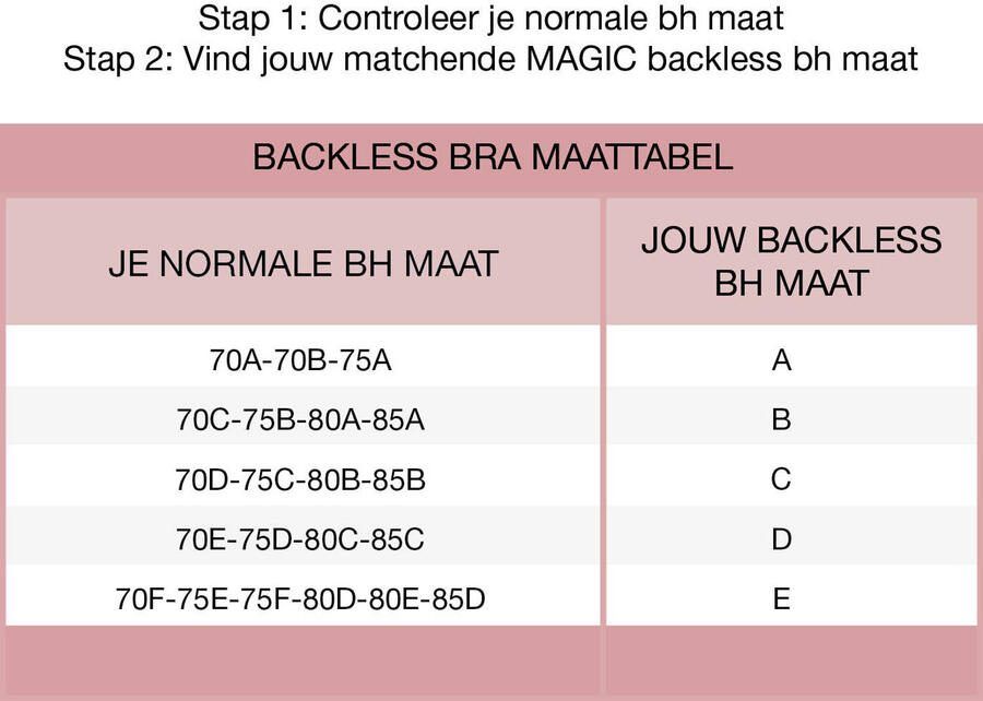 MAGIC Bodyfashion voorgevormde strapless plak bh Backless Beauty beige - Foto 2