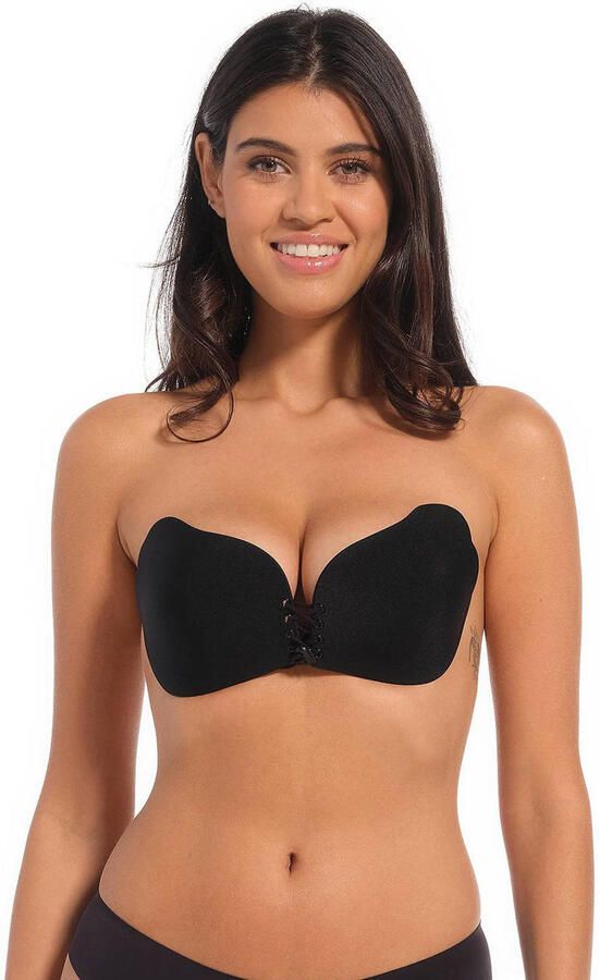 MAGIC Bodyfashion voorgevormde strapless push-up plak bh Va-Va-Voom zwart - Foto 2