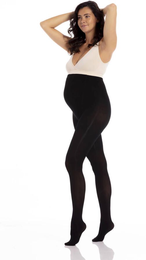 Magic bodyfashion zwangerschapspanty 80 denier zwart Dames Polyamide Effen 2XL - Foto 2