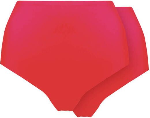 MAGIC Bodyfashion naadloze maxislip (set van 2) rood