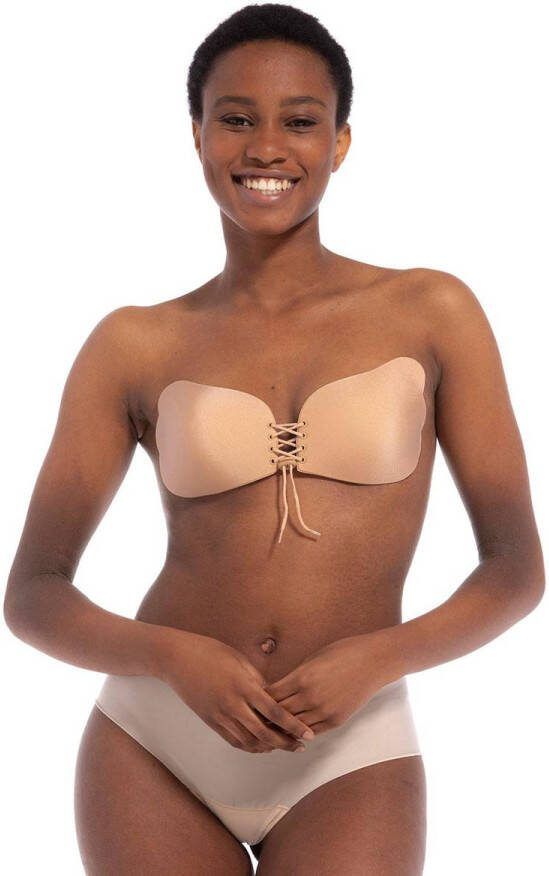 MAGIC Bodyfashion voorgevormde strapless push-up plak bh Va-Va-Voom beige - Foto 2
