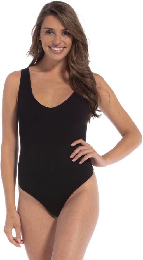 MAGIC Bodyfashion stringbody EveryBody V-neck zwart