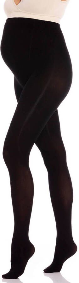 Magic bodyfashion zwangerschapspanty 80 denier zwart Dames Polyamide Effen 2XL