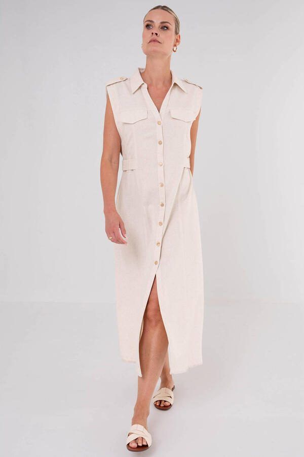 Maicazz & Zizo blousejurk beige
