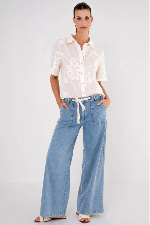 Maicazz & Zizo gebloemde blouse lichtroze