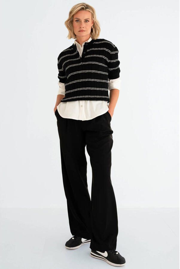 Maicazz & Zizo high waist broek zwart