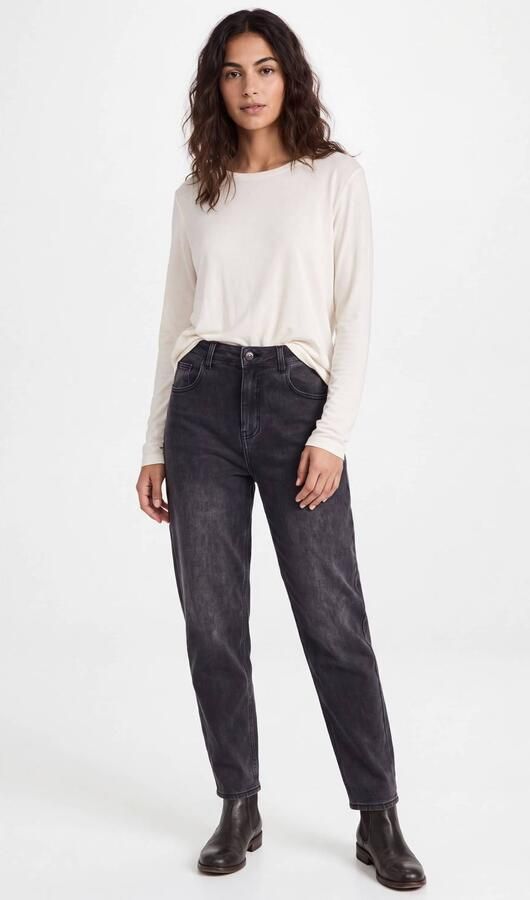 Maicazz & Zizo high waist barrel jeans zwart - Foto 2