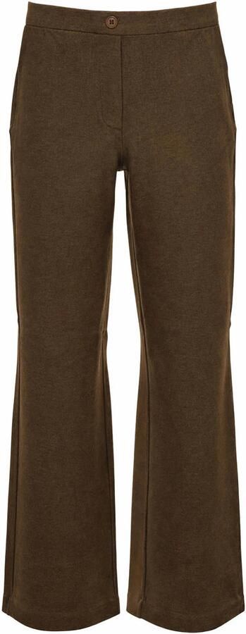 Maicazz & Zizo high waist straight leg broek donkergroen