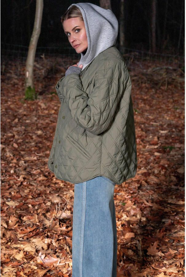 Maicazz & Zizo quilted jas groen - Foto 2