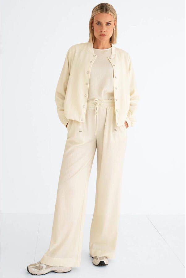 Maicazz & Zizo straight high waist casual broek beige - Foto 3
