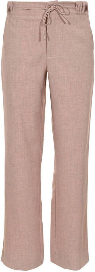 Maicazz & Zizo straight high waist casual broek oudroze
