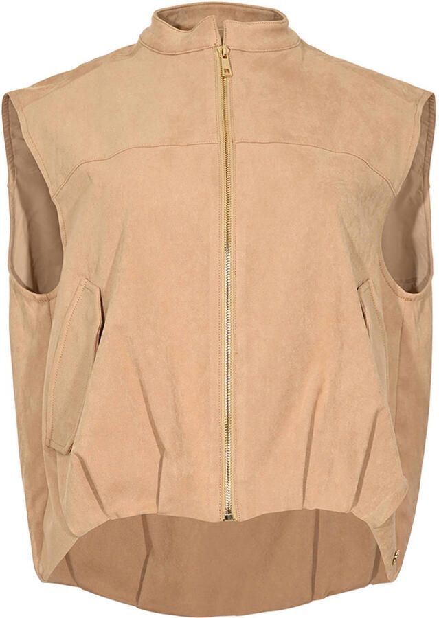 Maicazz & Zizo suede gilet beige