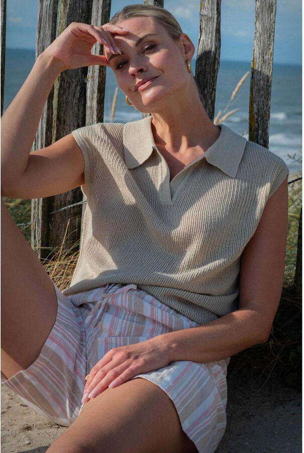Maicazz & Zizo top met lurex beige - Foto 2