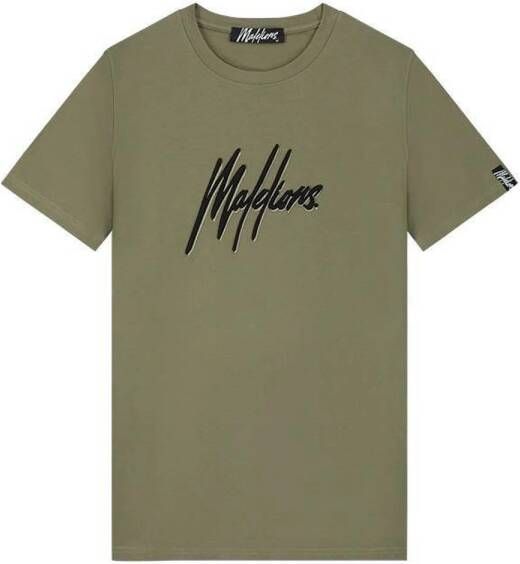 Malelions T-shirt met logo green black