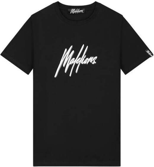 Malelions T-shirt met logo black white