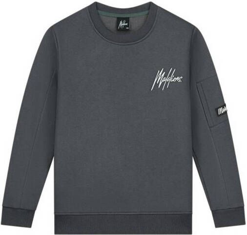 Malelions sweater Pocket donkergrijs