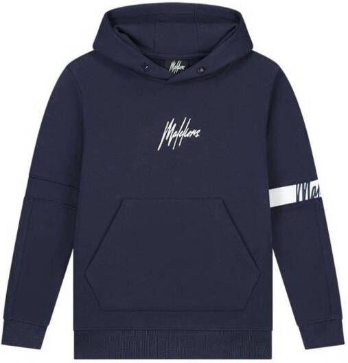 Malelions hoodie Captain met logo donkerblauw