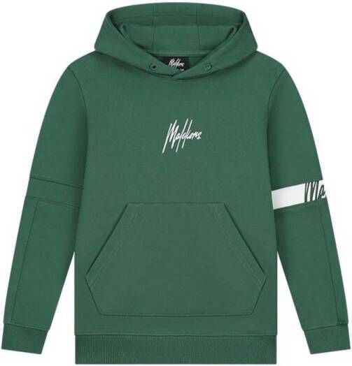 Malelions hoodie Captain met logo donkergroen Sweater Logo 152