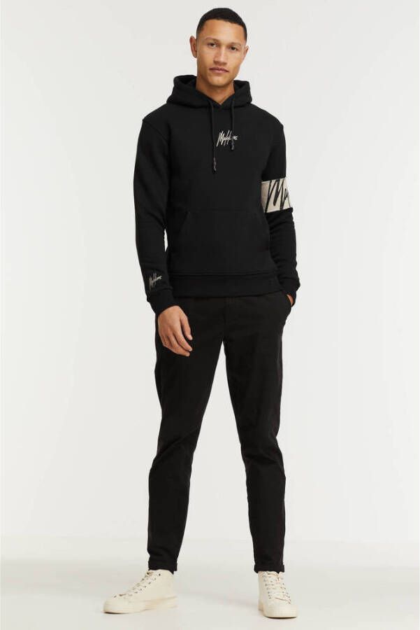 Malelions hoodie Captain met logo black sand