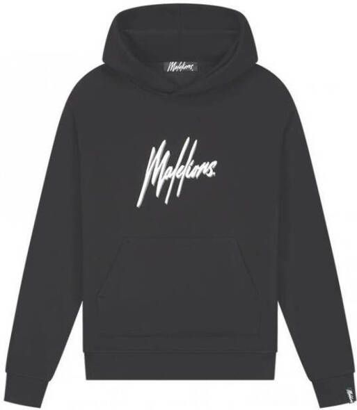 Malelions hoodie met logo black white