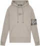 Malelions hoodie met logo en patches grijs - Thumbnail 1