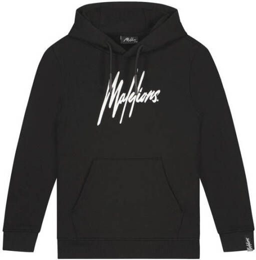 Malelions hoodie met logo zwart