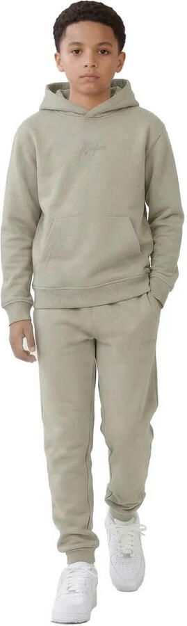 Malelions hoodie met backprint groen