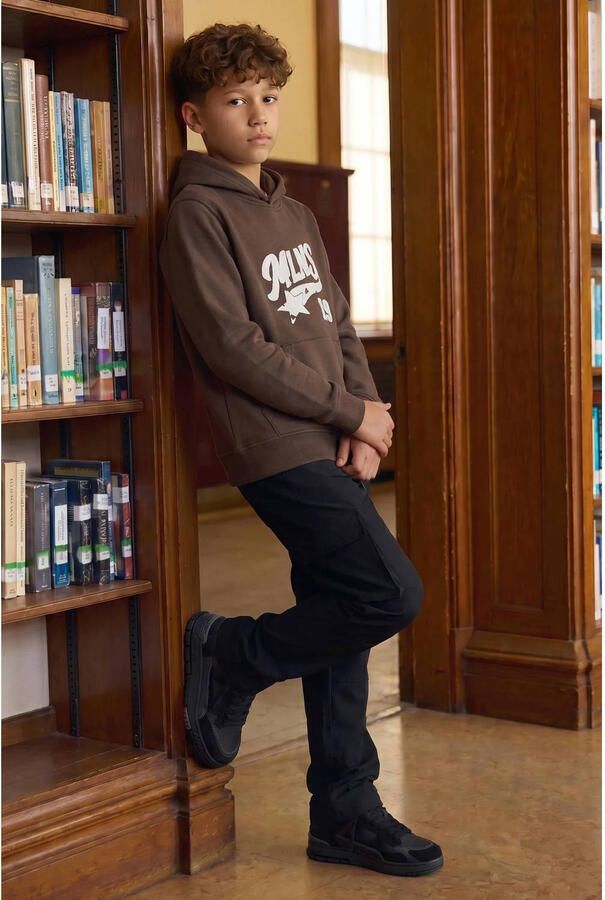 Malelions hoodie met print donkerbruin - Foto 2