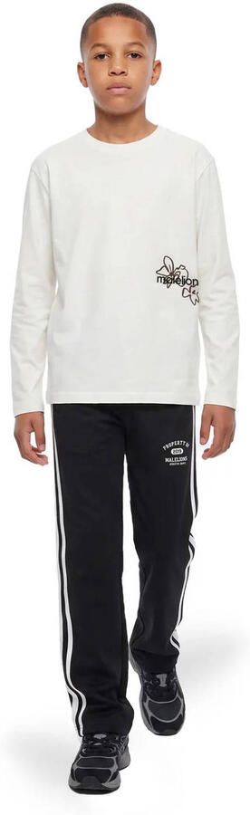 Malelions longsleeve met backprint ecru