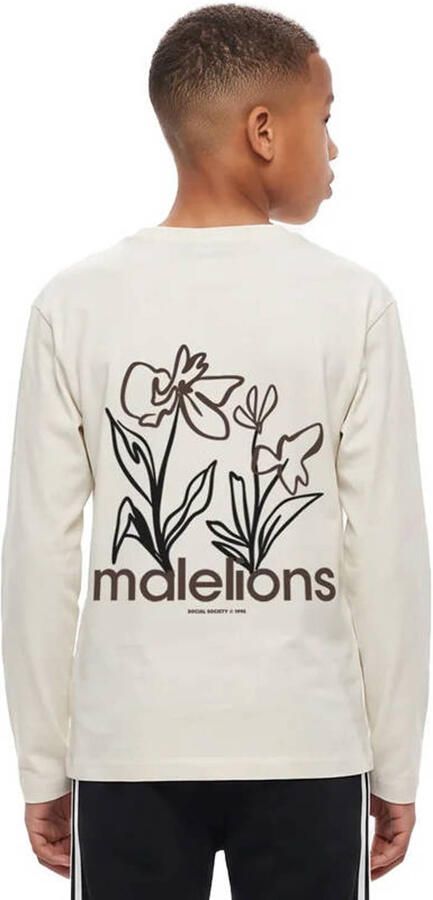 Malelions longsleeve met backprint ecru - Foto 3