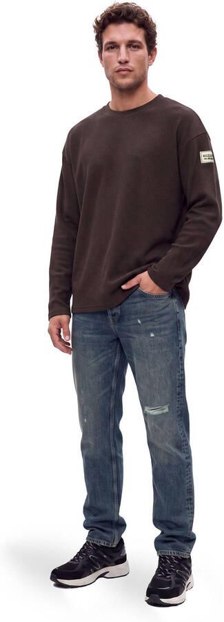 Malelions oversized longsleeve bruin