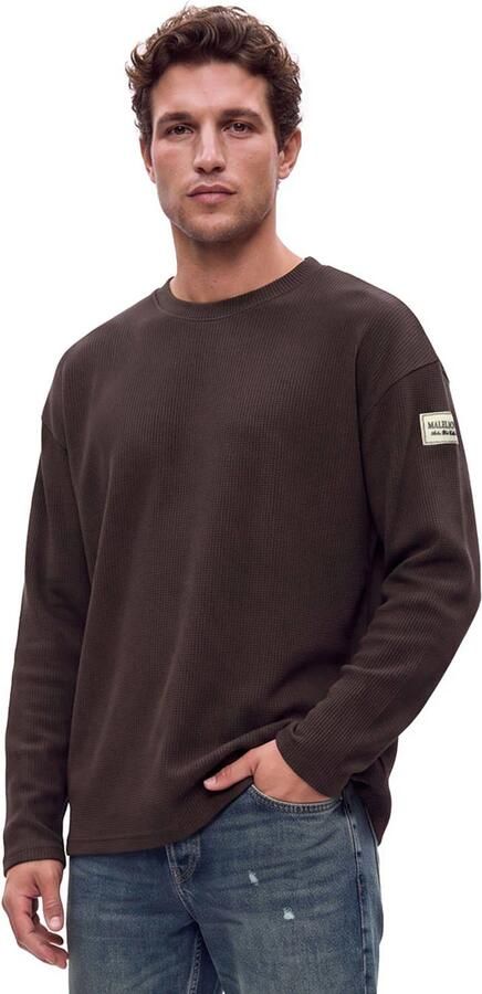 Malelions oversized longsleeve bruin - Foto 2