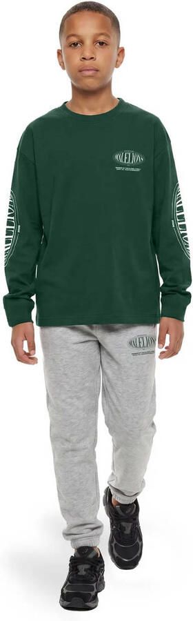 Malelions oversized longsleeve met backprint groen