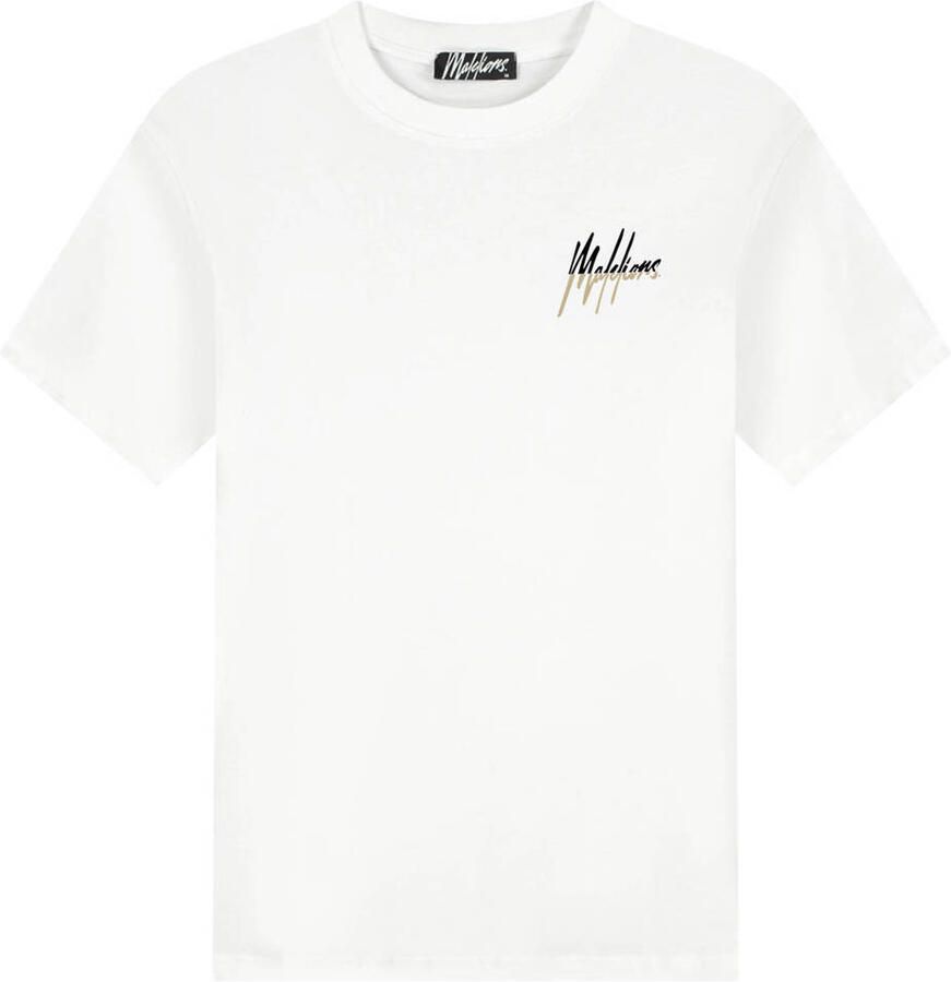 Malelions oversized T-shirt met backprint wit