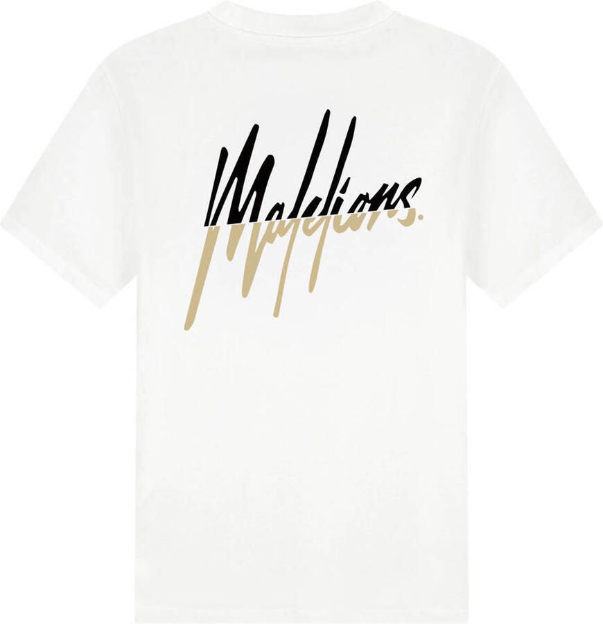 Malelions oversized T-shirt met backprint wit - Foto 2