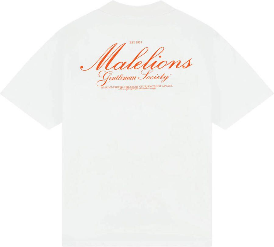 Malelions oversized T-shirt met backprint wit - Foto 2
