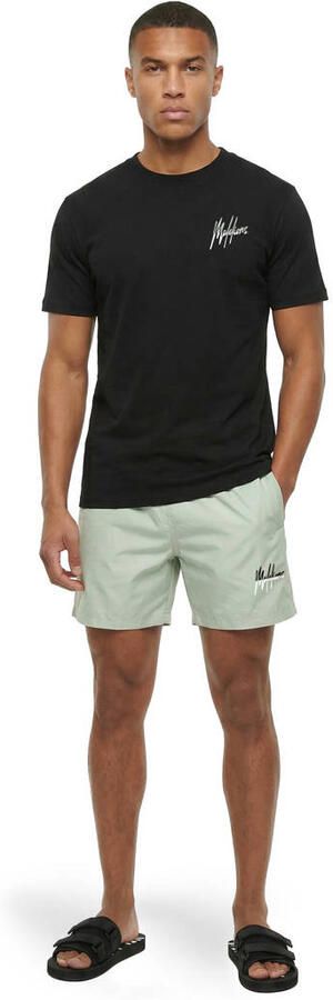 Malelions oversized T-shirt met backprint zwart