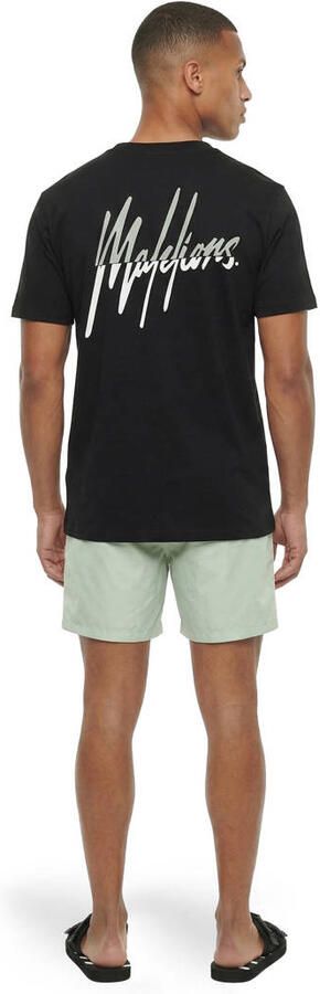 Malelions oversized T-shirt met backprint zwart - Foto 3