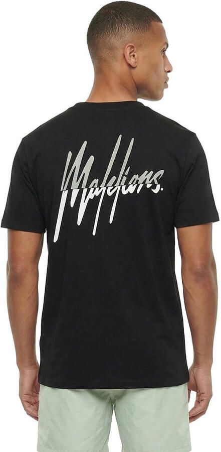 Malelions oversized T-shirt met backprint zwart - Foto 2