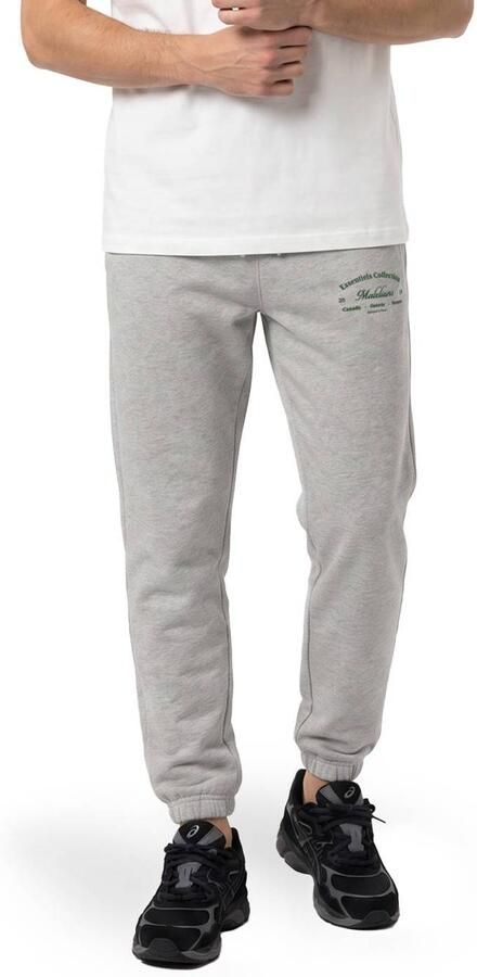Malelions regular fit gemêleerde joggingbroek grijs