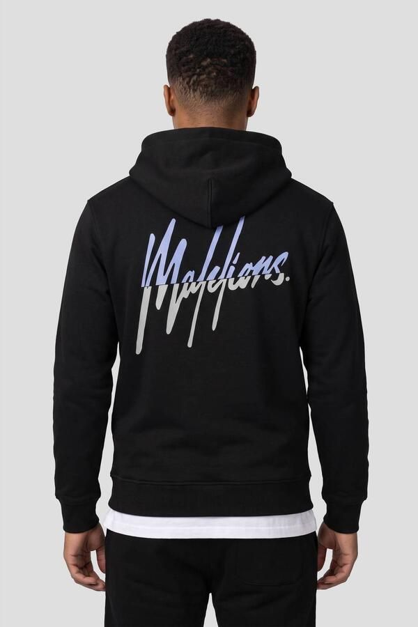 Malelions regular fit hoodie met backprint zwart - Foto 2