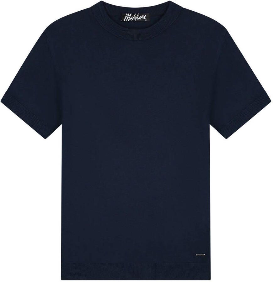 Malelions regular T-shirt donkerblauw