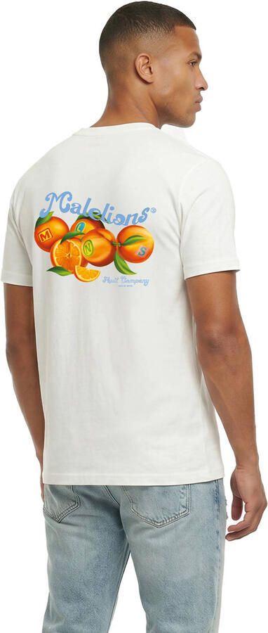 Malelions regular T-shirt met backprint ecru - Foto 2