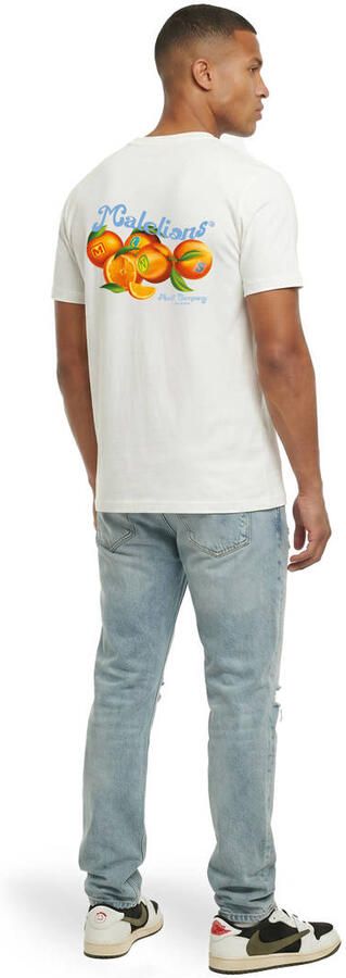 Malelions regular T-shirt met backprint ecru - Foto 3